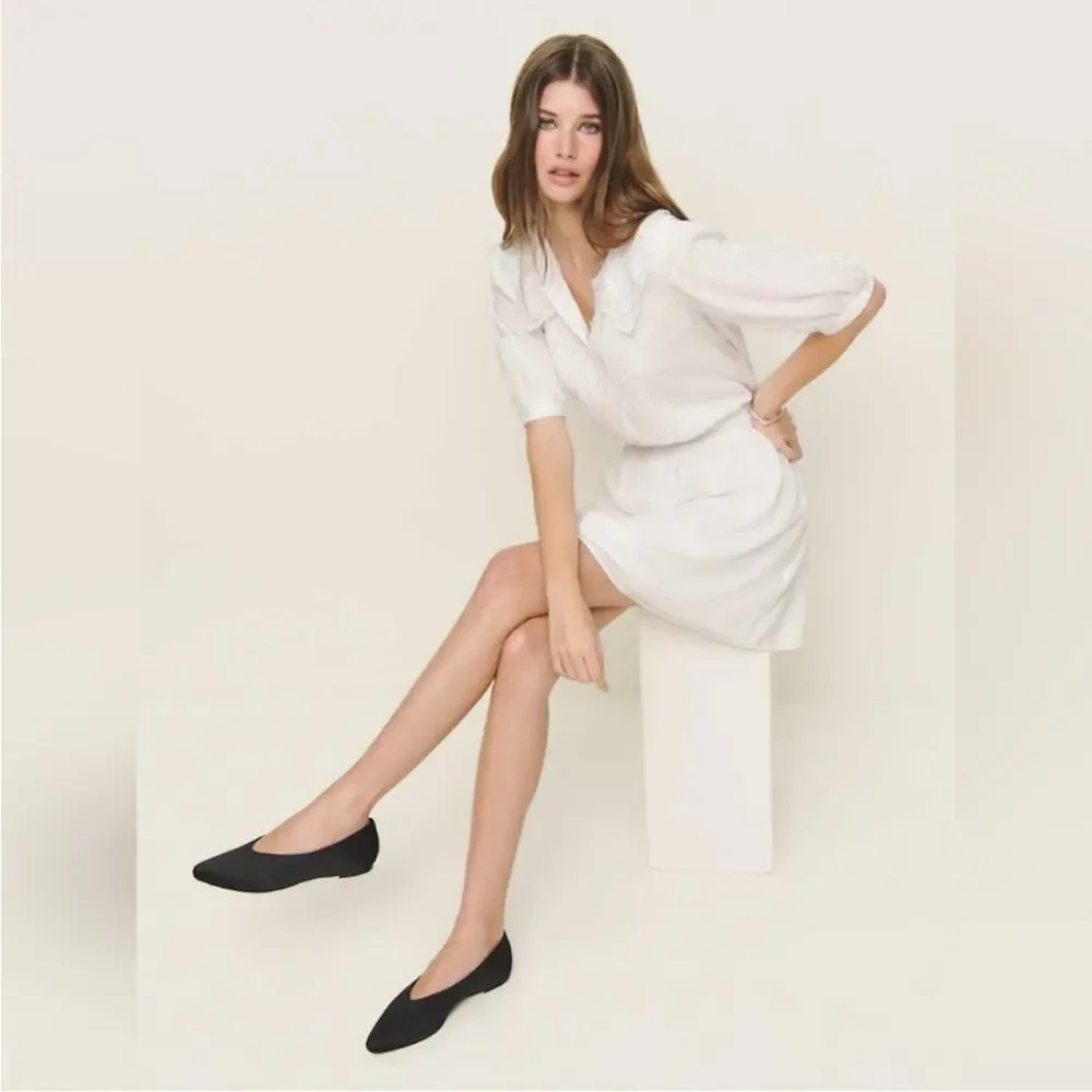 Reformation Kairos Lace Trim Mini Dress 4